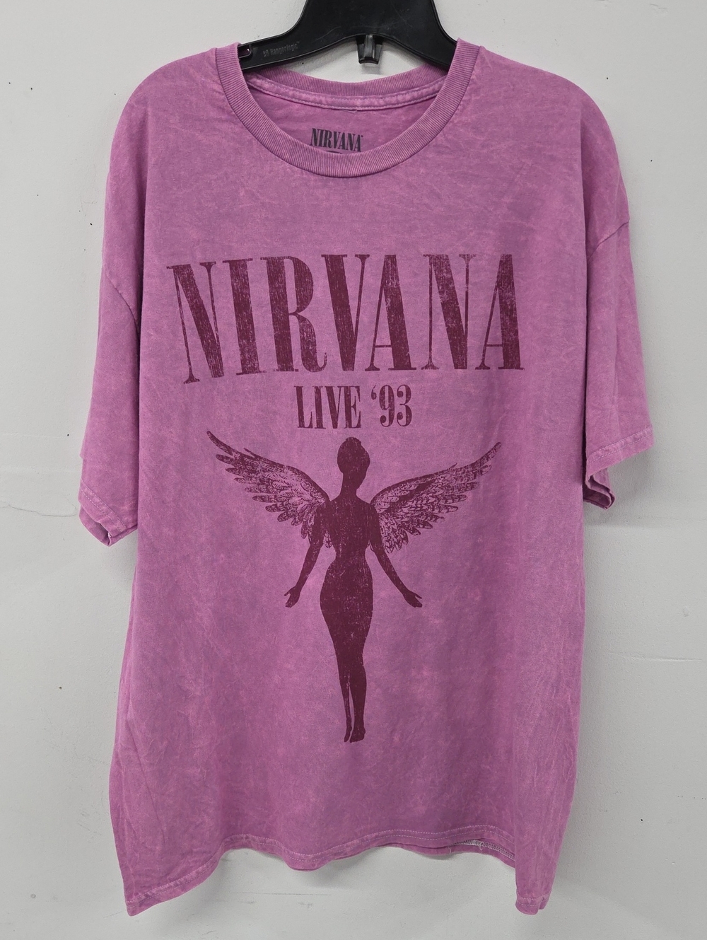 NIRVANA Pink Mineral Wash 'Live '93' Graphic Tee